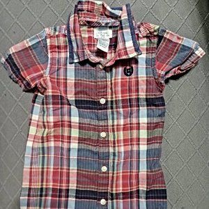 Baby plaid romper